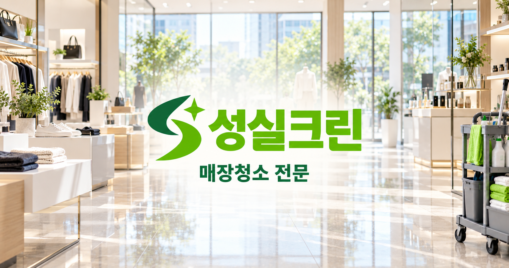 성실크린 매장청소 전문