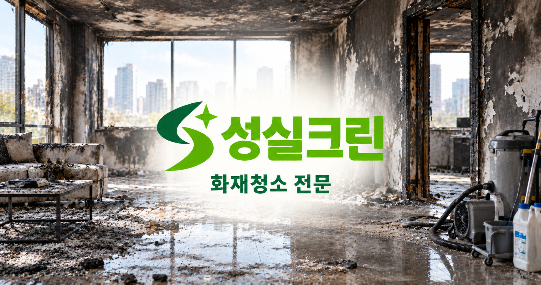 성실크린 화재청소 전문