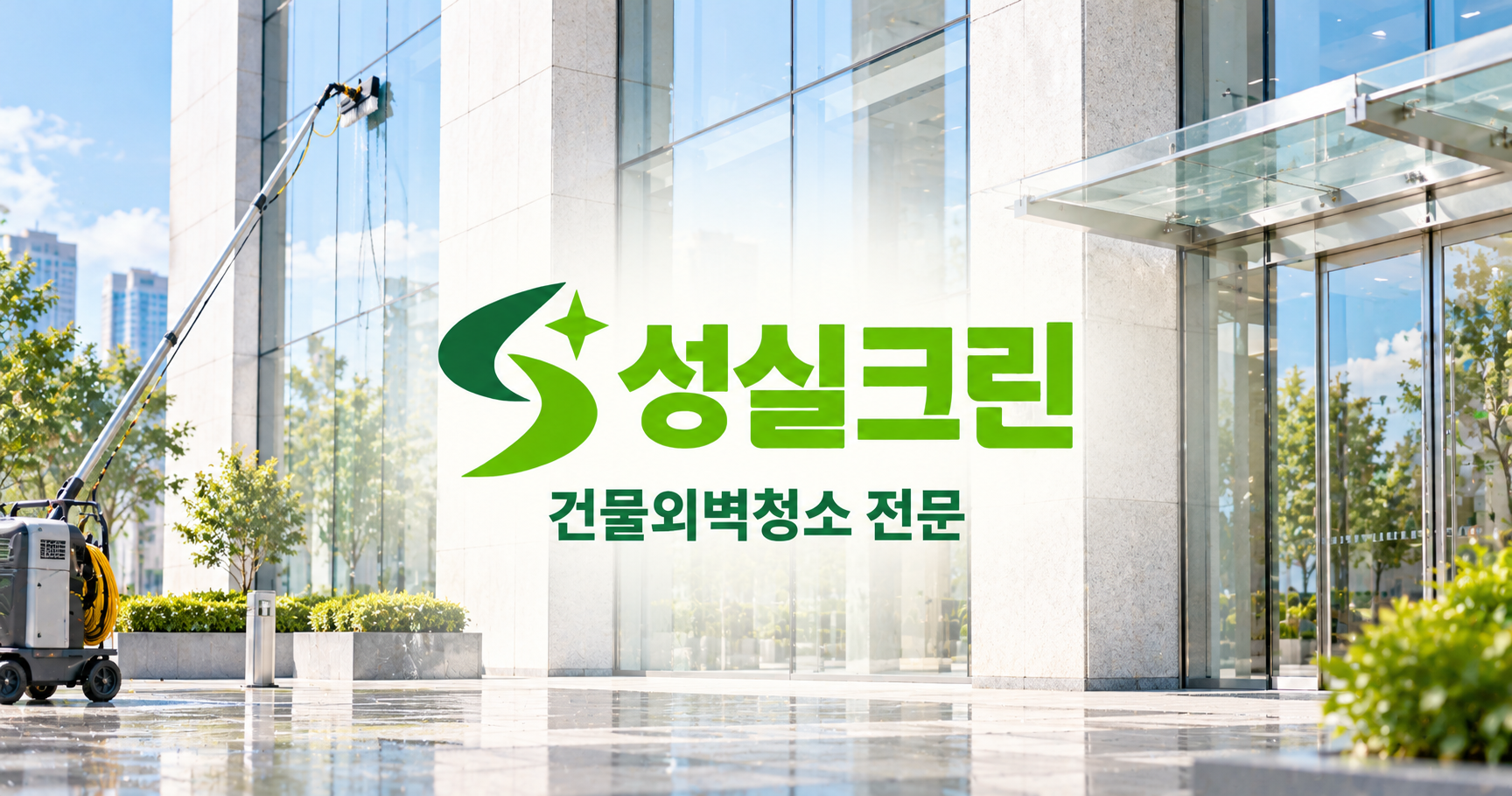 성실크린 건물외벽청소 전문